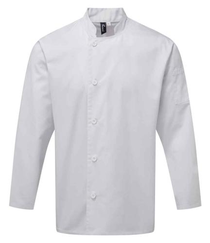 Premier Essential Long Sleeve Chef's Jacket - WHI - 3XL